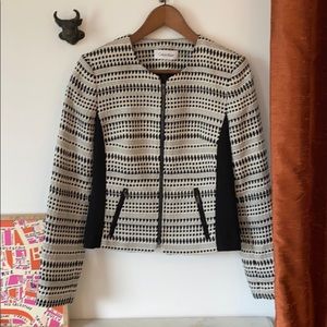 Calvin Klein blazer, size 4 black and cream